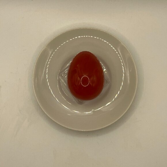 TWO Genuine Cherry Quartz Eggs Natural Quartz Solid Quartz EggS NEW - Picture 7 of 8